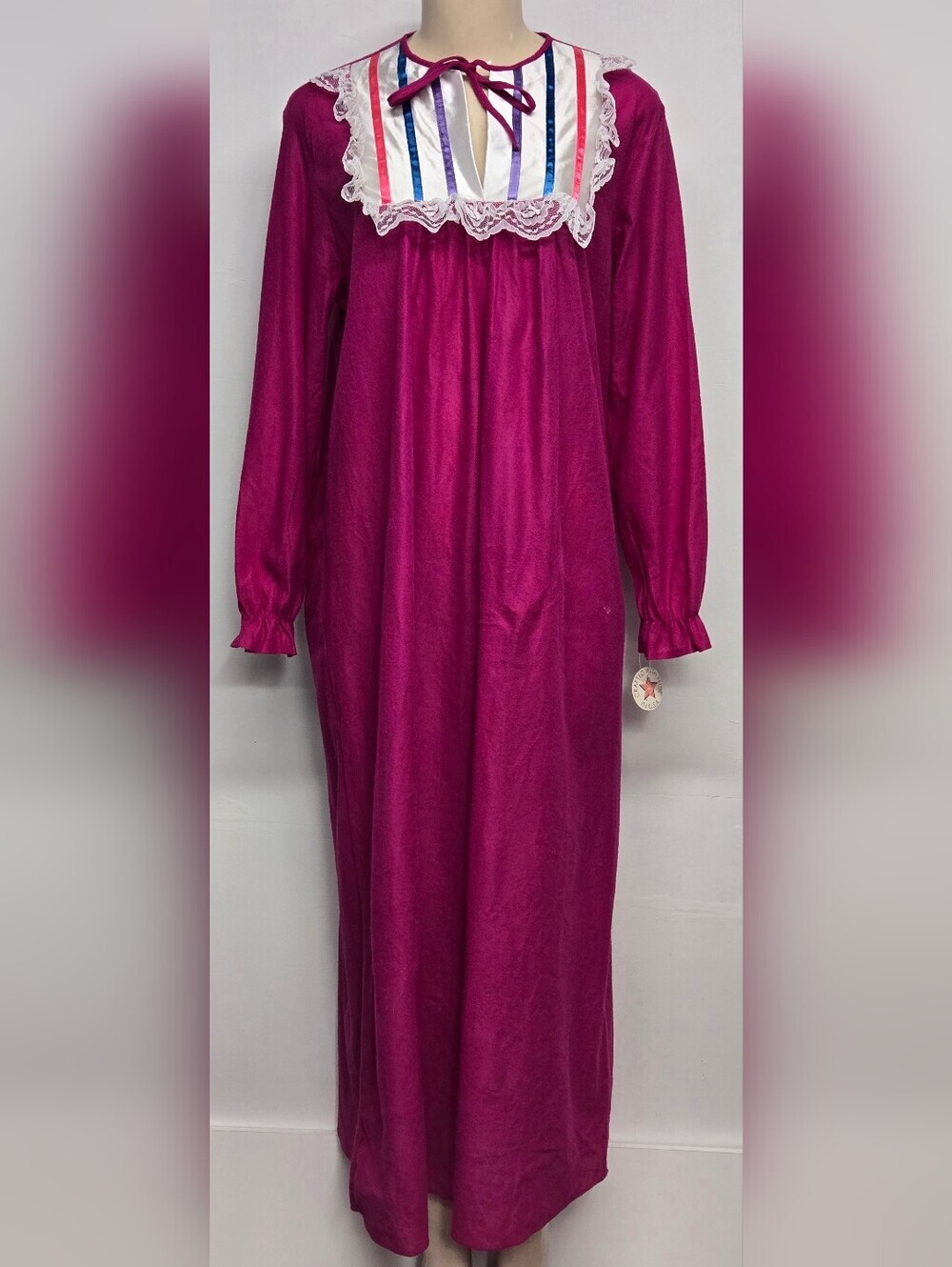 Stardust Vintage Nightgown Full Lenth Pink Lightweight L